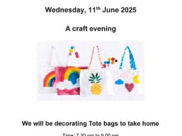 Malmesbury WiI June Meeting - A Craft Evening